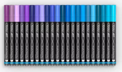 Tooli art bleu vendu à l'unité feutre acrylique ou la boîte