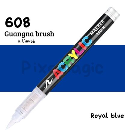 Guangna 608 royal blue feutre acrylique à l'unité