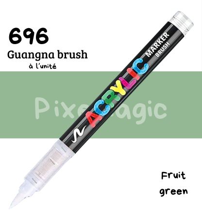 Guangna brush 696 Fruit green feutre acrylique à l'unité
