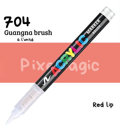 Guangna brush 704 Red lip feutre acrylique à l'unité