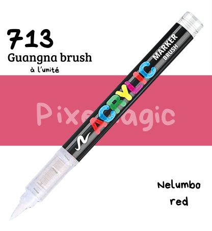 Guangna brush 713 Nelumbo red feutre acrylique à l'unité