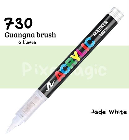 Guangna brush 730 Jade white feutre acrylique à l'unité