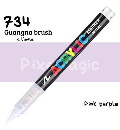 Guangna brush 734 Pink purple feutre acrylique à l'unité