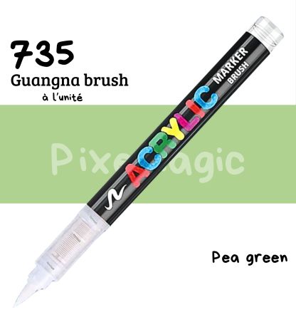 Guangna brush 735 Pea green feutre acrylique à l'unité