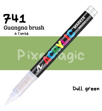 Guangna brush 741 Dull green feutre acrylique à l'unité