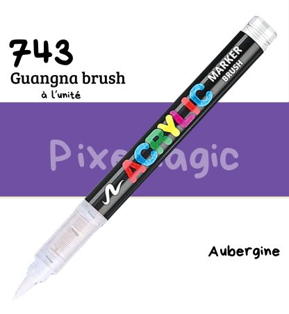 Guangna brush 743 Aubergine feutre acrylique à l'unité