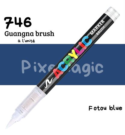Guangna brush 746 Fotou blue feutre acrylique à l'unité
