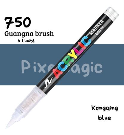 Guangna brush 750 Kongqing blue feutre acrylique à l'unité