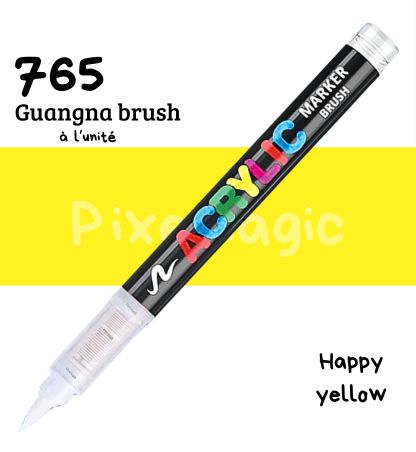 Guangna brush 765 Happy yellow feutre acrylique à l'unité