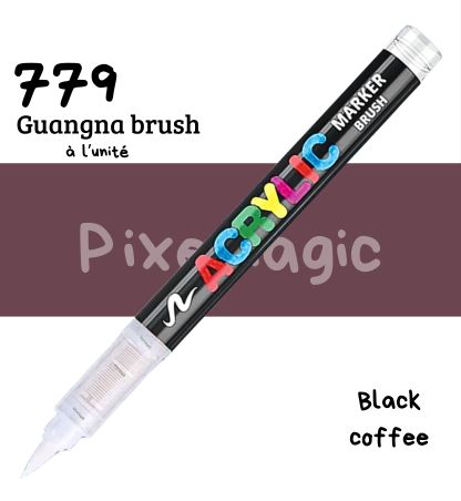 Guangna brush 779 Black coffee feutre acrylique à l'unité