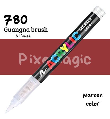 Guangna brush 780 Maroon color feutre acrylique à l'unité