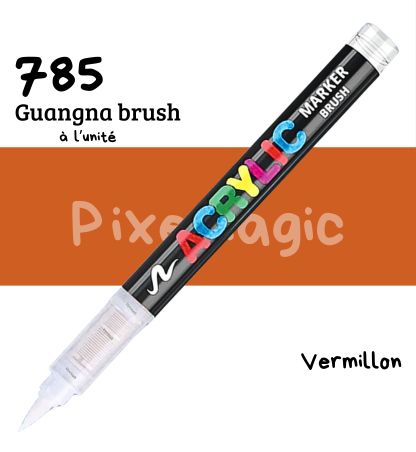 Guangna brush 785 Vermillon feutre acrylique à l'unité