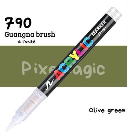 Guangna brush 790 Olive green feutre acrylique à l'unité