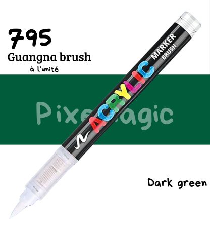 Guangna brush 795 Dark green feutre acrylique à l'unité