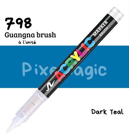 Guangna brush 798 Dark teal feutre acrylique à l'unité