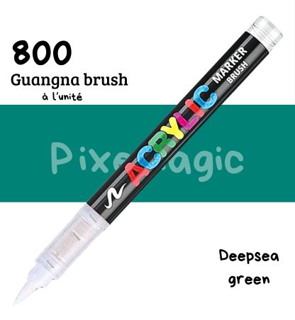 Guangna brush 800 Deepsea green feutre acrylique à l'unité