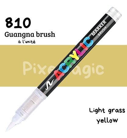 Guangna brush 810 Light grass yellow feutre acrylique à l'unité