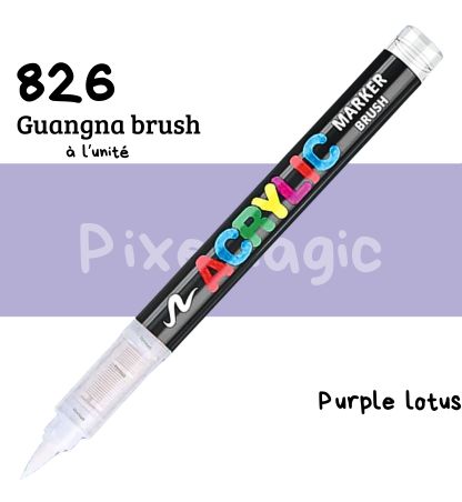 Guangna brush 826 Purple lotus feutre acrylique à l'unité