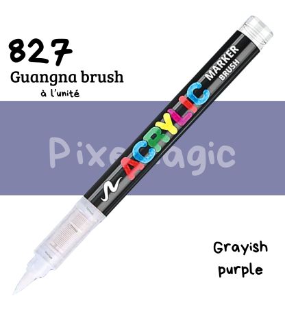 Guangna brush 827 Grayish purple feutre acrylique à l'unité