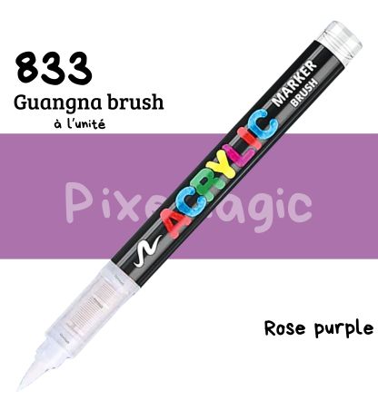 Guangna brush 833 Rose purple feutre acrylique à l'unité