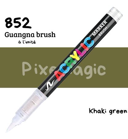 Guangna brush 852 Khaki green feutre acrylique à l'unité