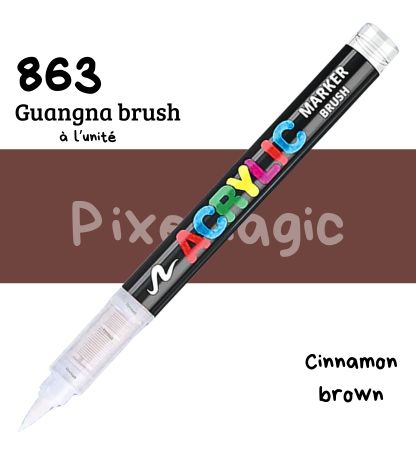 Guangna brush 863 Cinnamon brown feutre acrylique à l'unité
