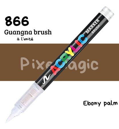 Guangna brush 866 Ebony palm feutre acrylique à l'unité