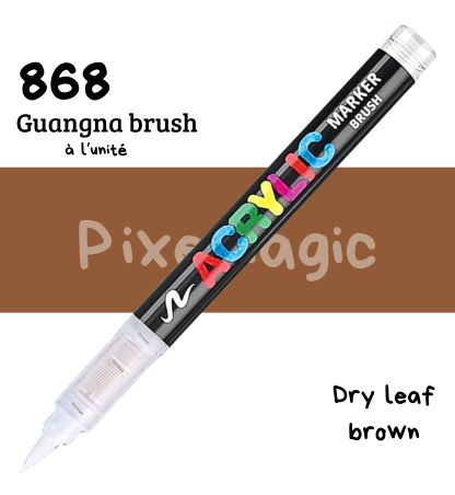 Guangna brush 868 Dry leaf brown feutre acrylique à l'unité