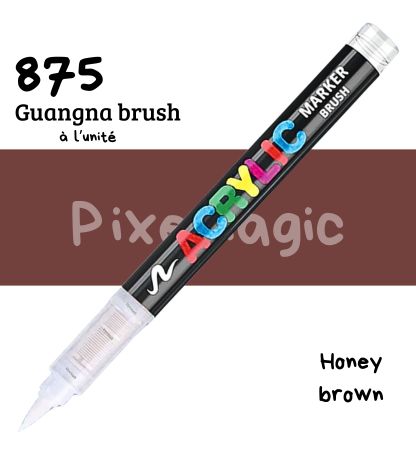 Guangna brush 875 Honey brown feutre acrylique à l'unité