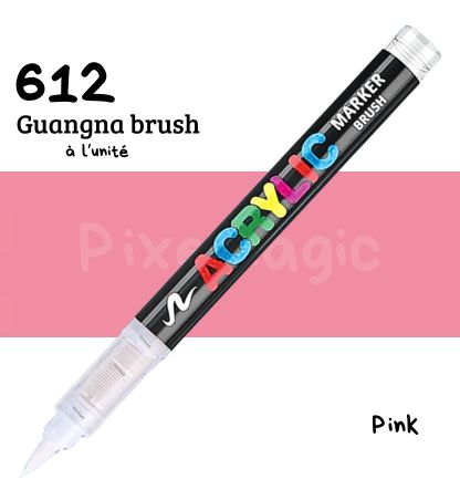 Guangna brush 612 pink feutre acrylique vendu à l'unité