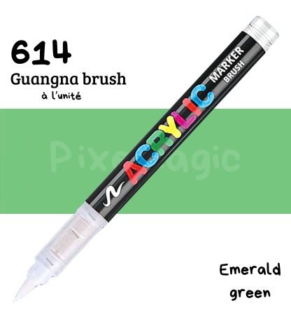 Guangan brush 614 emerald feutre acrylique vendu à l'unité