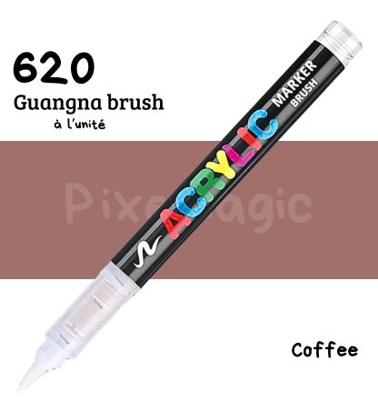 Guangna brush 620 coffee feutre acrylique à l'unité