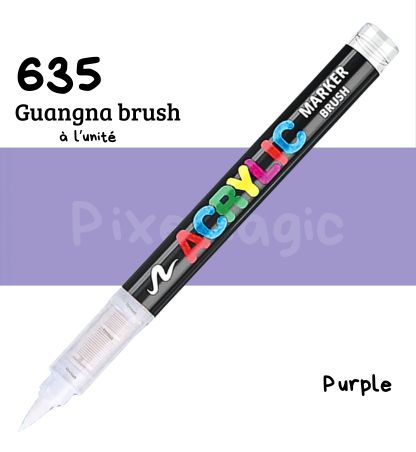 Guangna brush 635 Purple feutre acrylique à l'unité