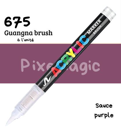 Guangna brush 675 Sauce purple feutre acrylique à l'unité