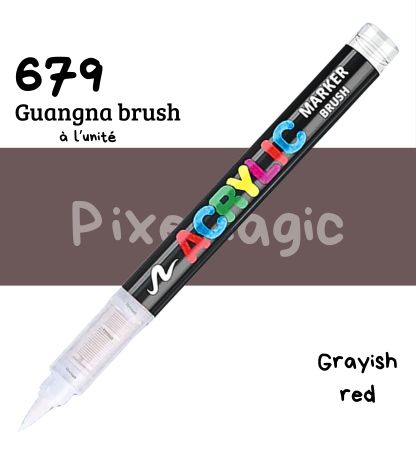 Guangna brush 679 Grayish red feutre acrylique à l'unité