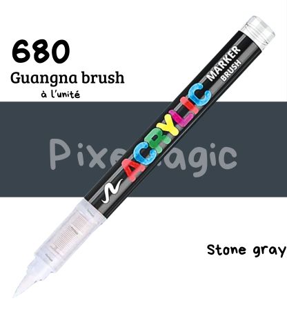 Guangna brush 680 Stone gray feutre acrylique à l'unité