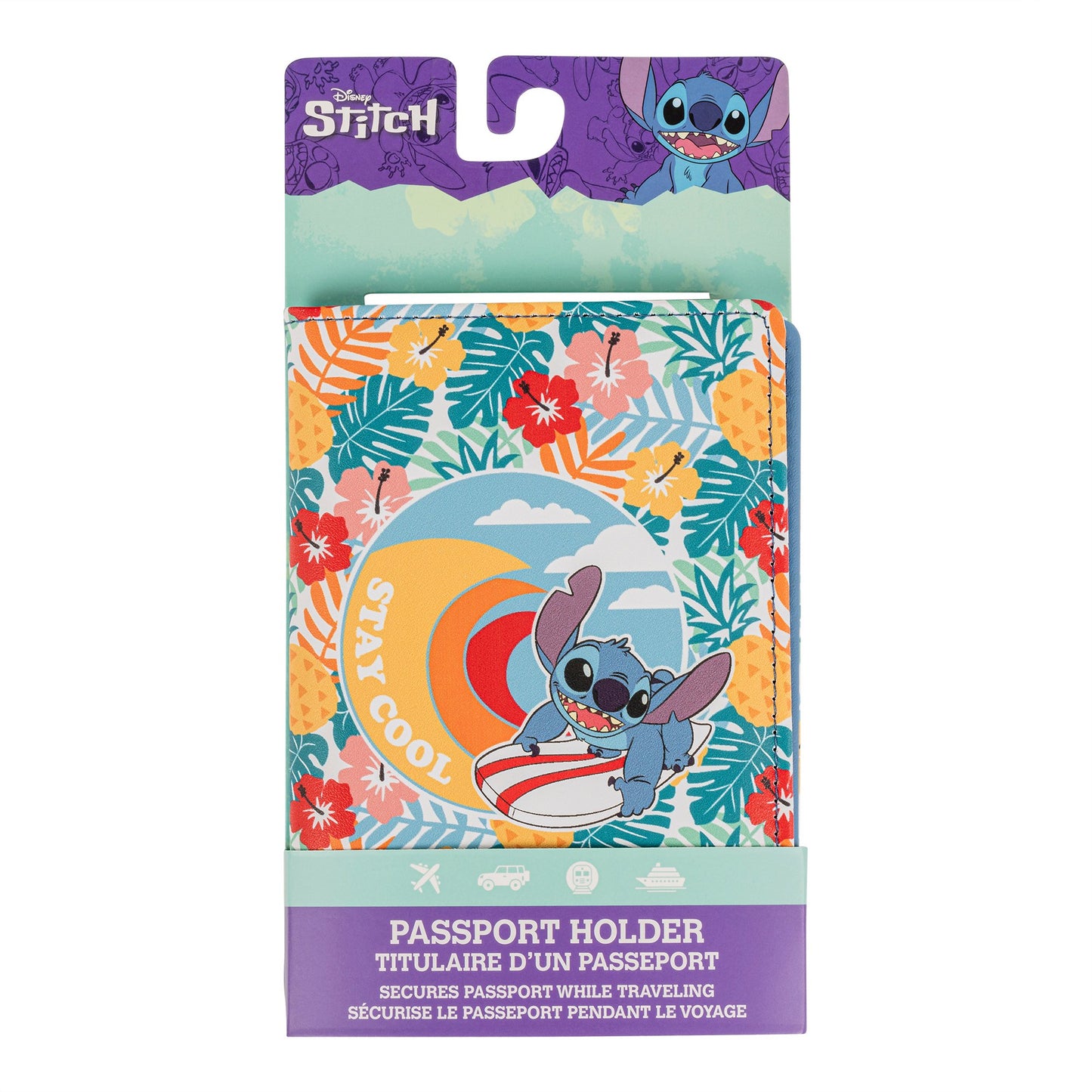 Housse de protection pour passeport Stitch