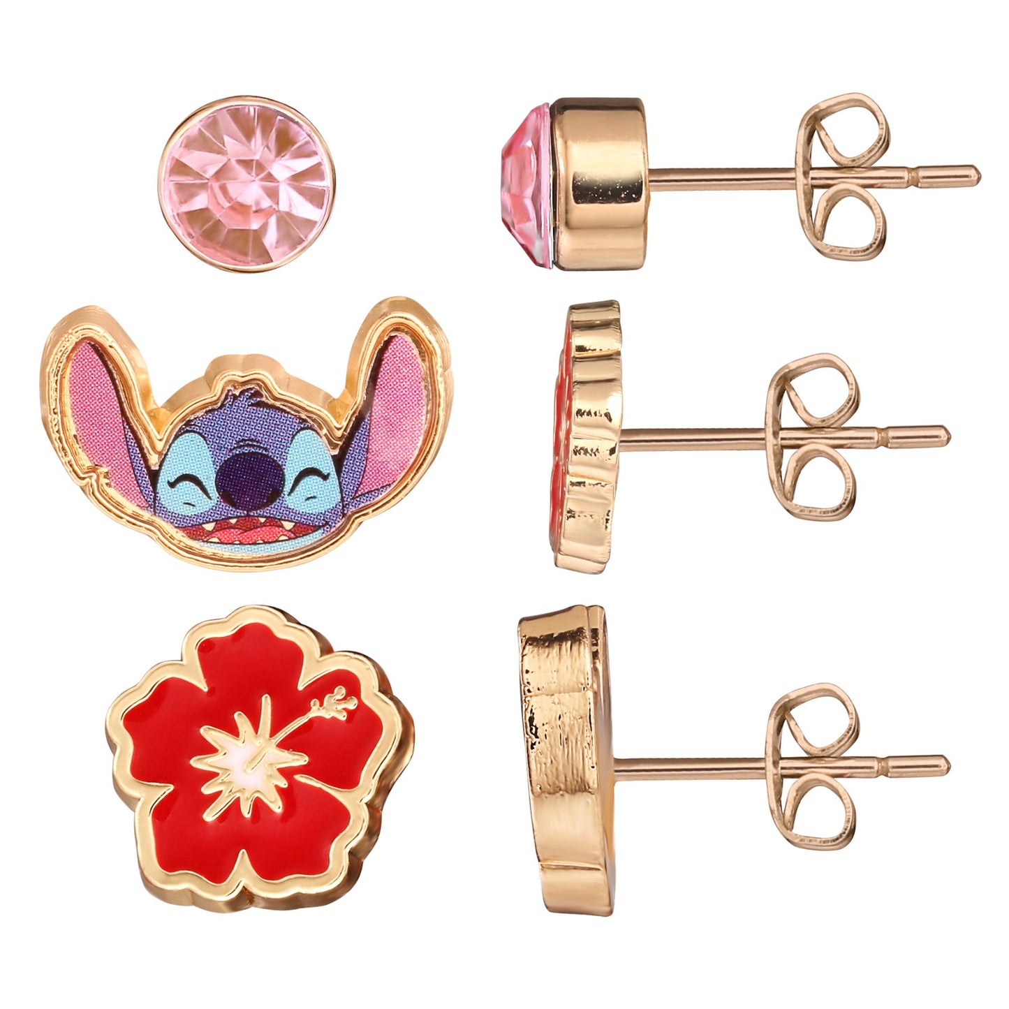 3 paires de boucle d’oreille Stitch