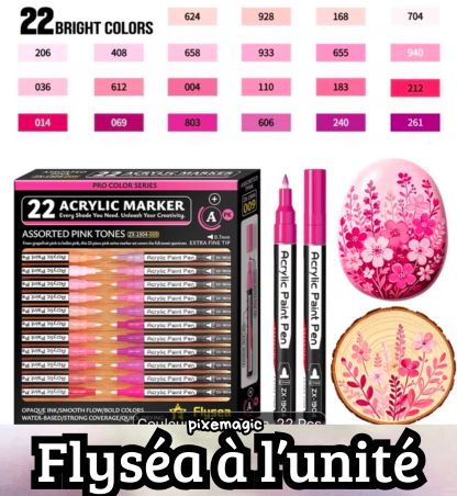 Feutre Flyséa rose 0.7mm vendu à l'unité