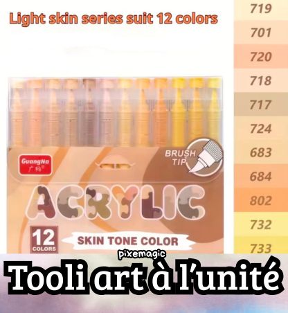 Feutre acryliques guangna brush skin tone