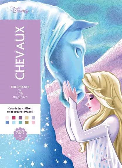 Coloriage mystère chevaux