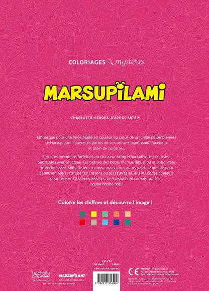 Coloriages mystère Marsupilami