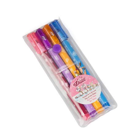 Précommande - Pochette 4 stylos paillettes Diddl (Collection Hiver 2026) - Livraison à partir de fin octobre