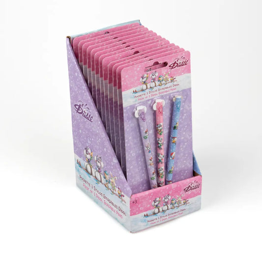 Précommande - Pochette 3 Stylos effaçable Diddl (Collection Hiver 2026) - Livraison à partir de fin octobre