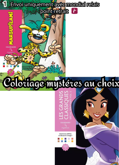 Coloriages mystère au choix
