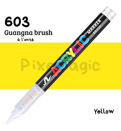 Guangna brush 603 yellow feutre acrylique à l'unité
