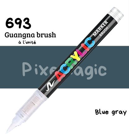 Guangna brush 693 Blue gray feutre acrylique à l'unité