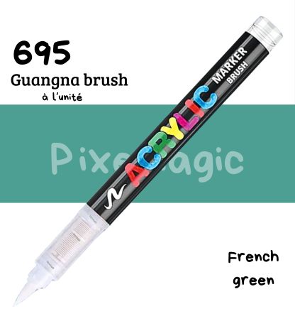Guangna brush 695 French green feutre acrylique à l'unité