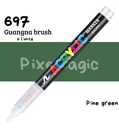 Guangna brush 697 Pine green  feutre acrylique à l'unité