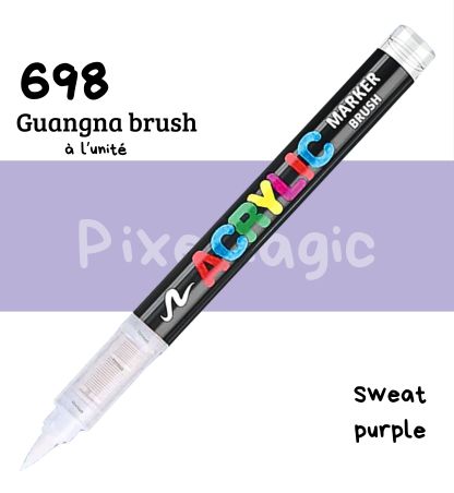 Guangna brush 698 Sweat purple  feutre acrylique à l'unité